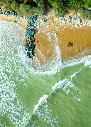 Surf sur l'île d'Oléron