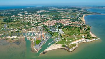 Luchtfoto van Château d'Oléron